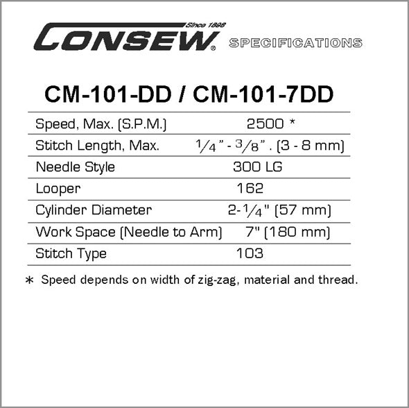 Consew CM-101-7DD